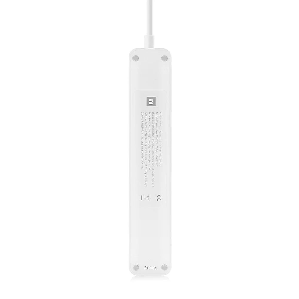 New Version Original Xiaomi Mijia Power Socket EU Plug Strip 3 Sockets 4 USB Port Big Extension Patch Board for Home Office | Электроника