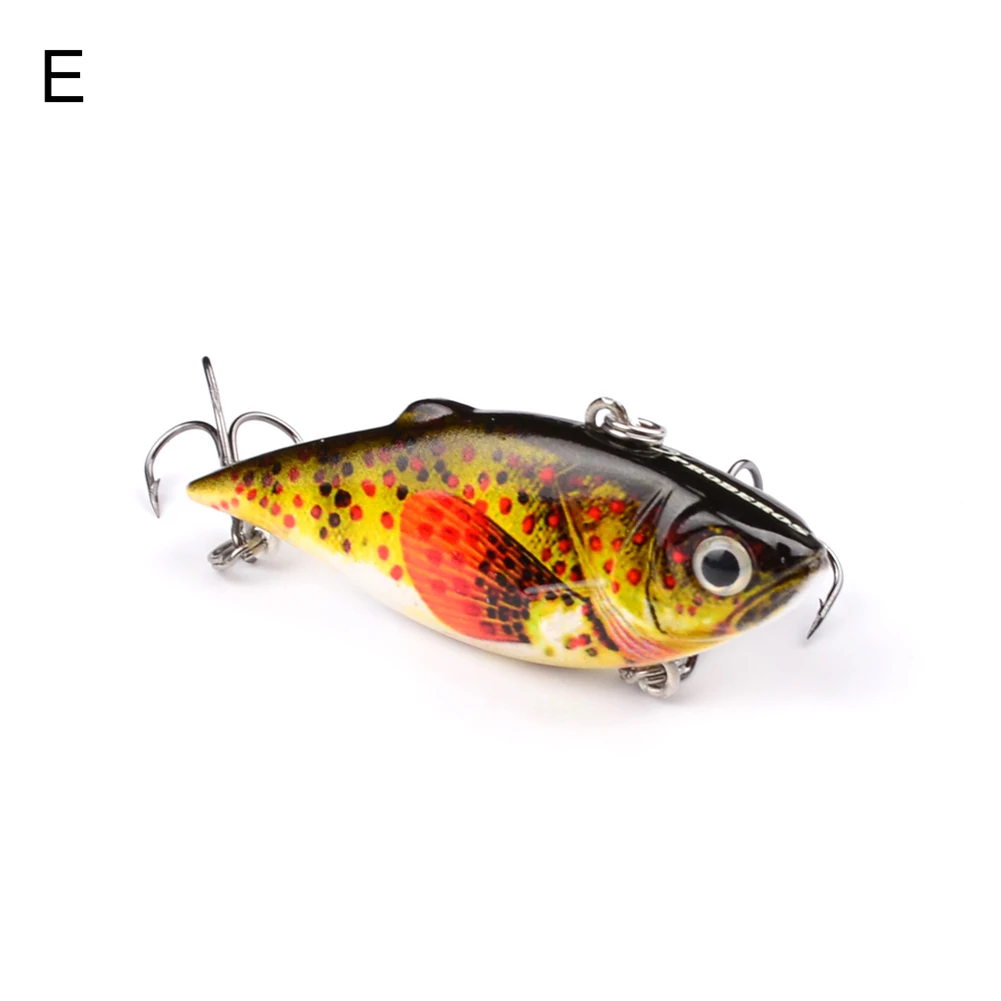

6.4cm Simulation Painting Hard Fishing Bait Lures VIB Crankbait Fishing Tackle