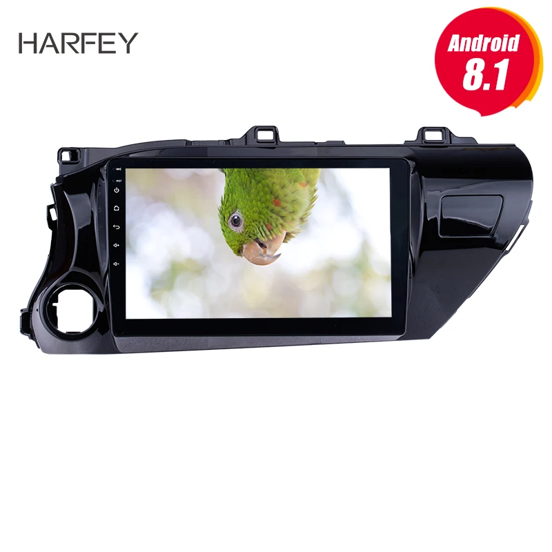 Harfey Android 8 1 HD сенсорный радиоприемник 10 &quotдля 2016 2018 TOYOTA HILUX левосторонний драйвер