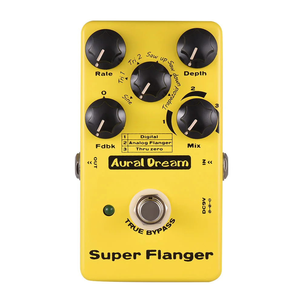 Педаль для гитарных эффектов Aural Dream Super Flanger 3 режима корпус из алюминиевого