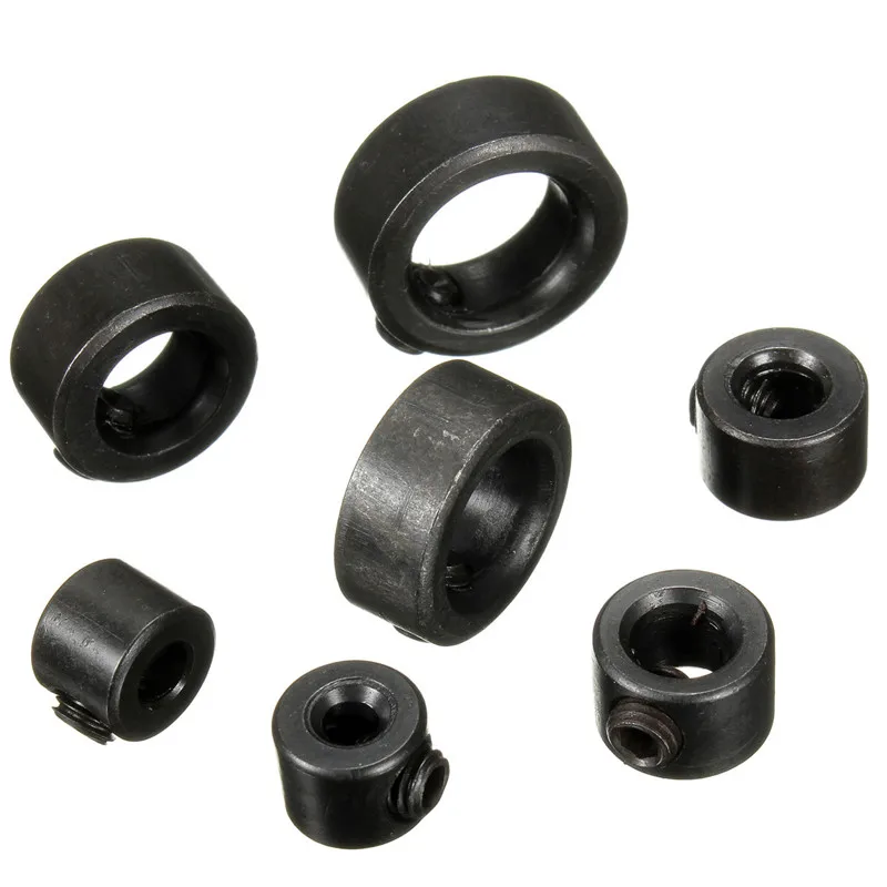 8Pcs 3-12mm Drill Bit Tools Depth Stop Collar Ring Positioner Spacing Locator Woodworking With Hex Wrench | Инструменты