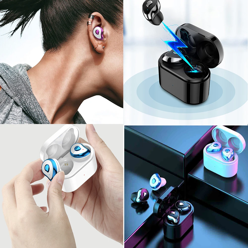 Новые Bluetooth наушники 5 0 TWS Беспроводная мини гарнитура стерео бас