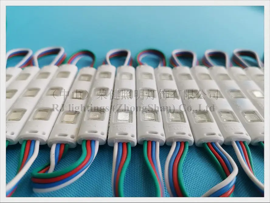 ПВХ впрыск RGB светодиодный модуль SMD 5050 водонепроницаемый светильник SMD5050 DC12V 0 72