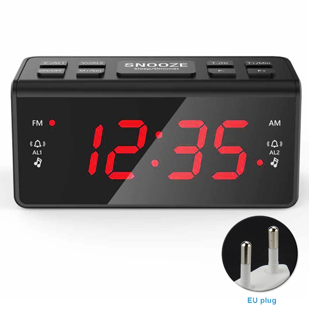 Современный AM/FM радио таймер сна цифровой Будильник проекционный повторения