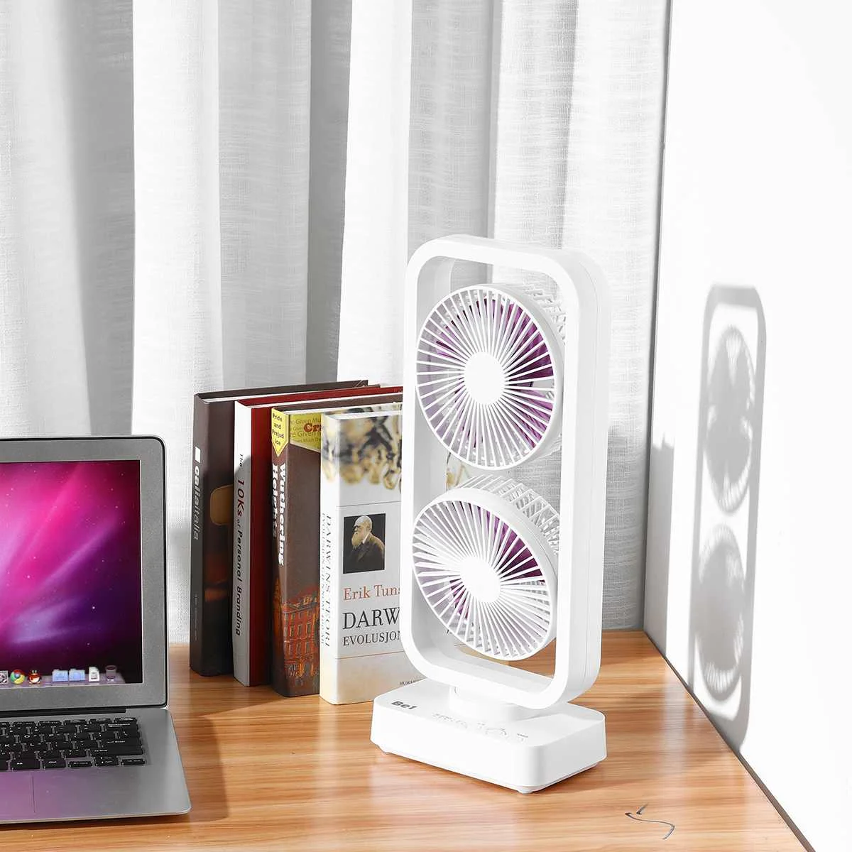 Портативный USB Электрический двойной башенный вентилятор с лопастью