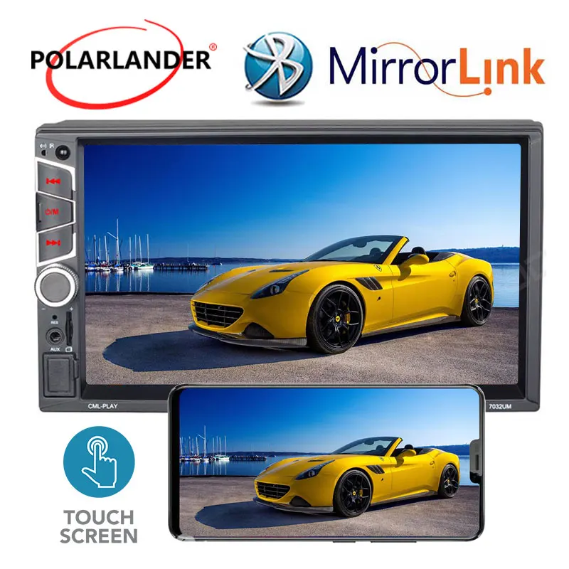 Car Radio 2 Din Stereo MP5 7'' HD Autoradio Touch Screen Multimedia Player Bluetooth Auto Rear Camera DVR Optional | Автомобили и
