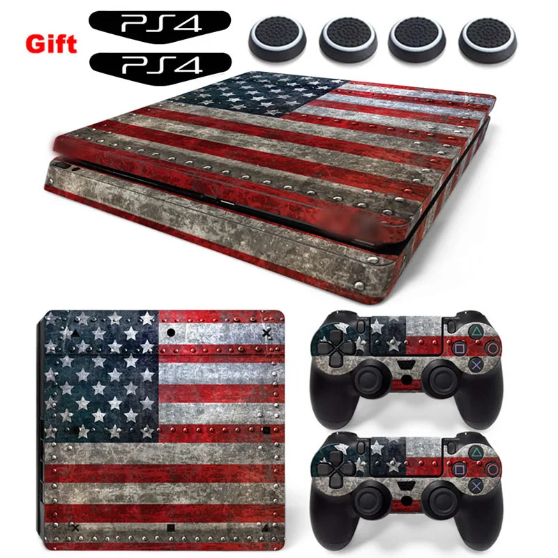 Модная Виниловая наклейка для sony Play Station 4 тонкая консоль PS4 тонкие наклейки на