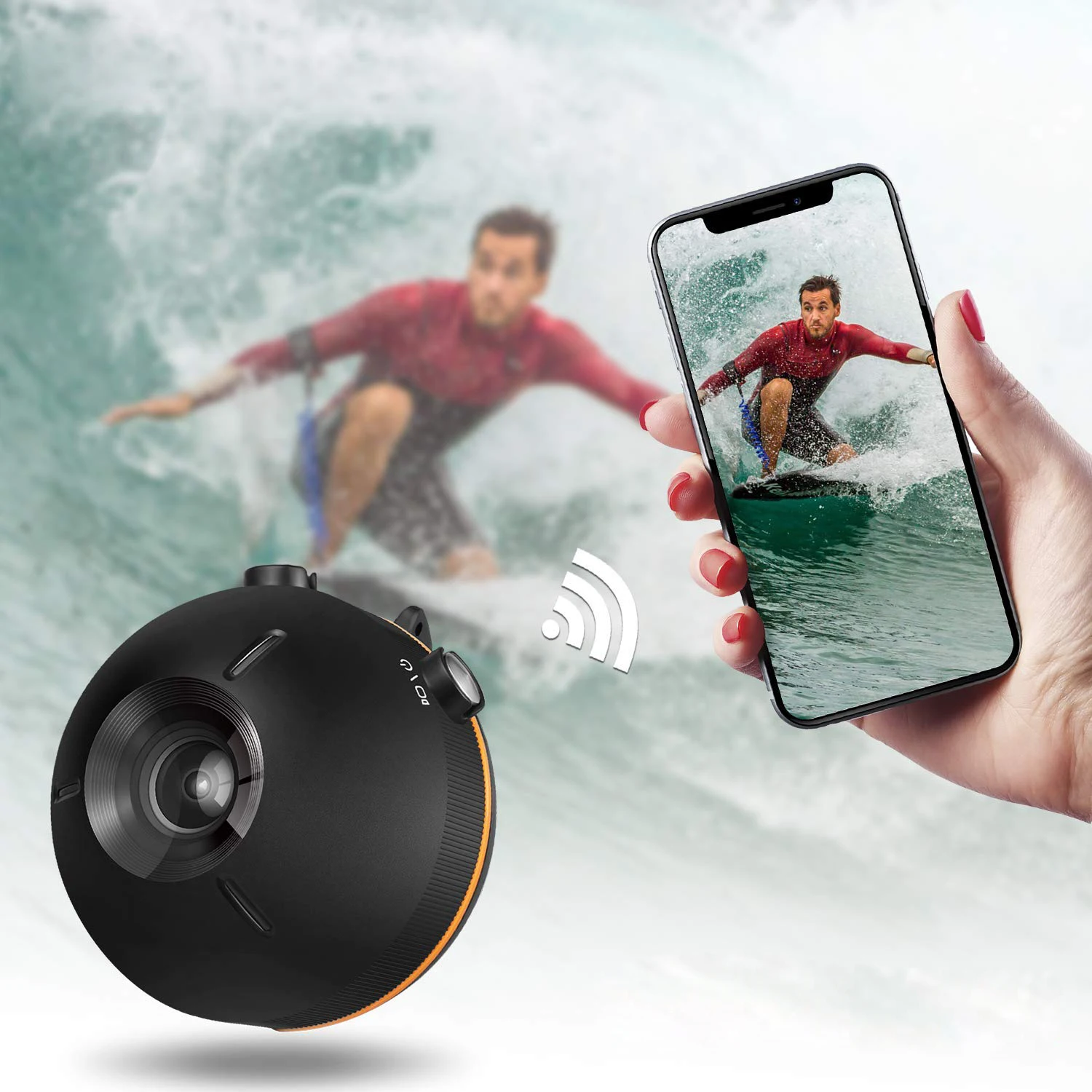Экшн мини камера 4K Водонепроницаемая плавающая спортивная видеокамера WiFi для