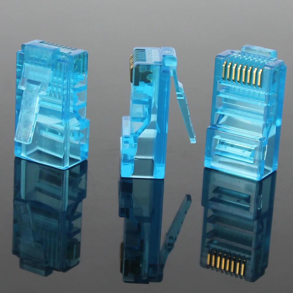 OULLX RJ45 модульные штекера Cat5/Cat5e 20/50/100 шт.