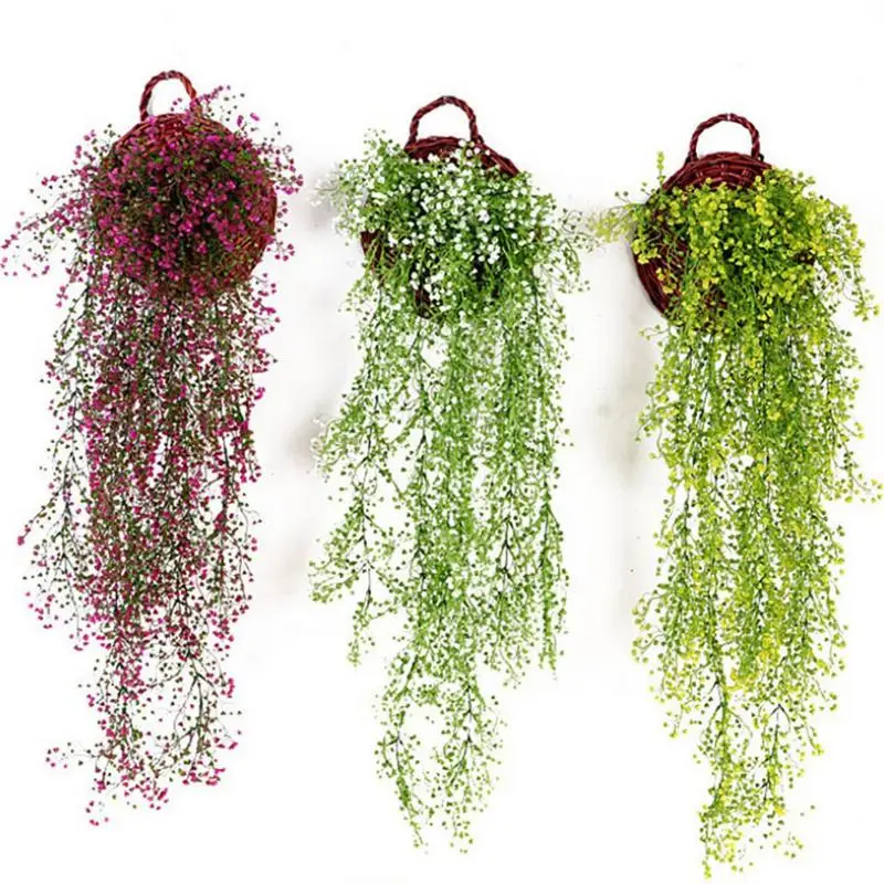 Новое Поступление Имитация ивы искусственные растения Настенный декор корзина