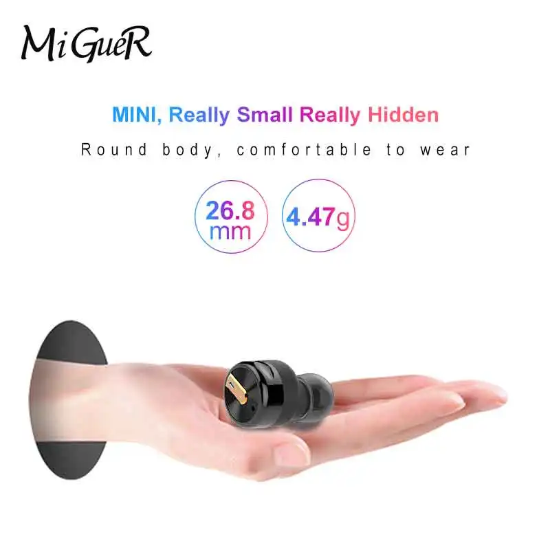 Q3 Mini Stealth TWS True Wireless BT5.0 Bluetooth двойной наушник HiFi DSP шумоподавление Siri HD Call Carry 1800mAh
