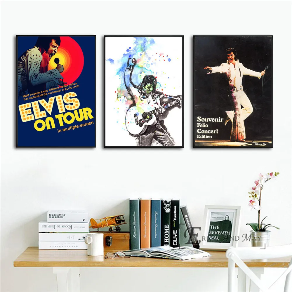 Классический постер и печать на холсте Elvis Presley картина стену украшение для