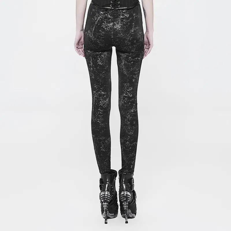 Женские панковские леггинсы Grunge Goth WK-326DDF | Женская одежда