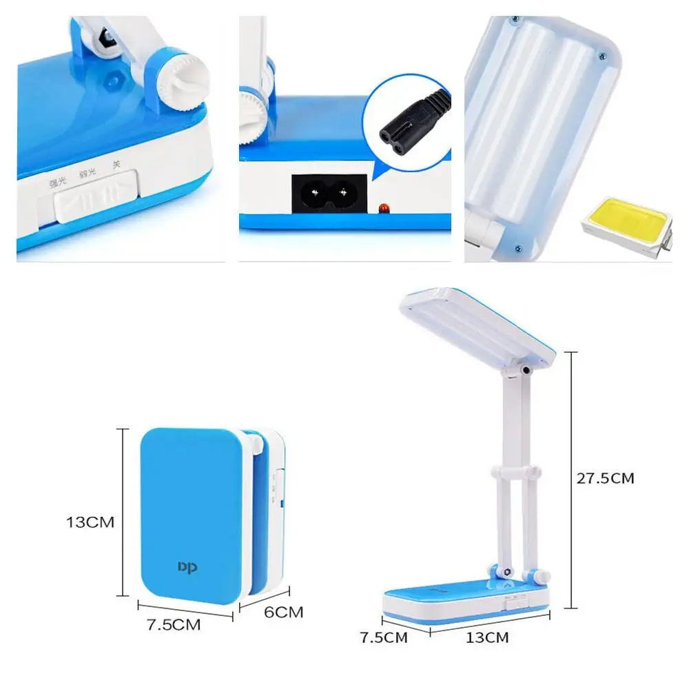 

SOLLED LED Foldable Charging Eyes Care Table Lamp Chinese Flat Plug 100-240V