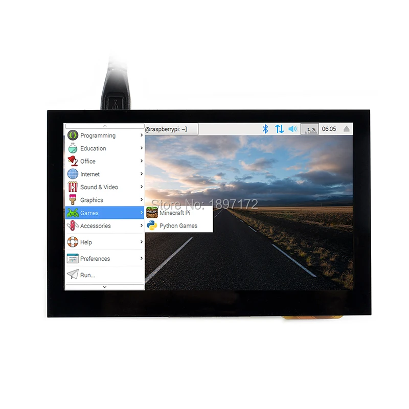 Raspberry Pi 4 3 дюйма ЖК IPS 800x480 USB емкостный сенсорный экран для 4B 3B + 2B Мульти мини