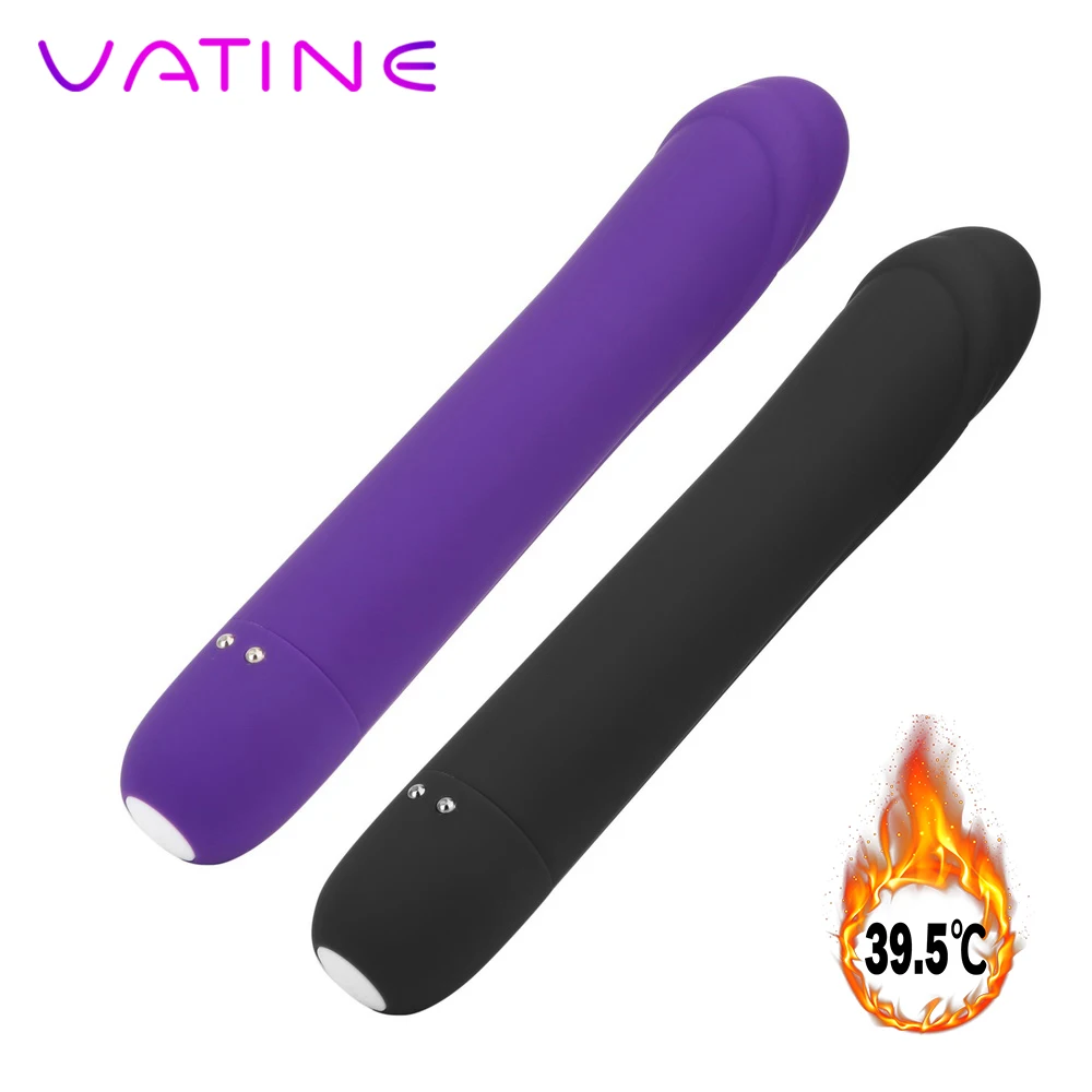 VATINE 10 Скорость Отопление вибратор AV Волшебная палочка Реалистический Пенис
