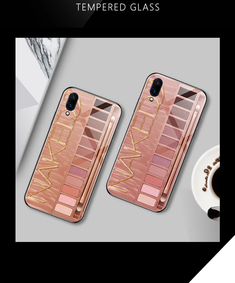 Чехол из закаленного стекла для VIVO V5 Lite V7 Plus мягкий чехол V15 V15pro X7 X9 X9s Y93 Y97 защитный