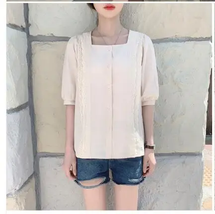 Милые летние топы Лидер продаж женский милый топ с коротким рукавом в стиле