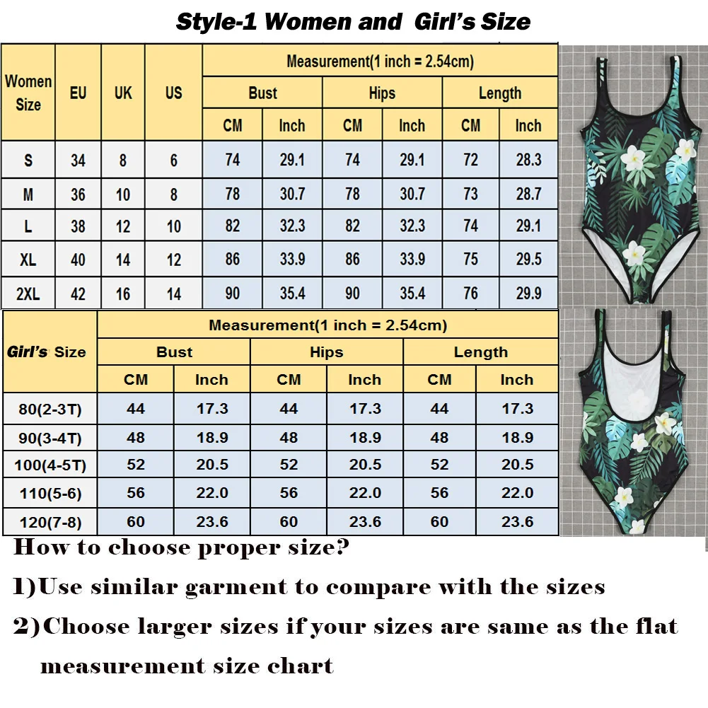 Модная Милая семейная одежда для матери и дочери бикини Одинаковая Цельный
