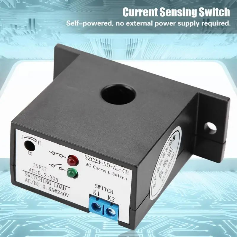 Нормально открытый чувствительный переключатель тока регулируемый переменный