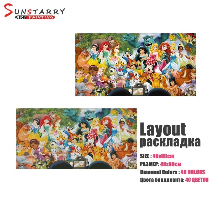 Sunstarry полный квадратный алмаз вышивка мультфильм мышь 5D DIY алмазная живопись крест шипованные Стразы мозаика Наклейка Декор