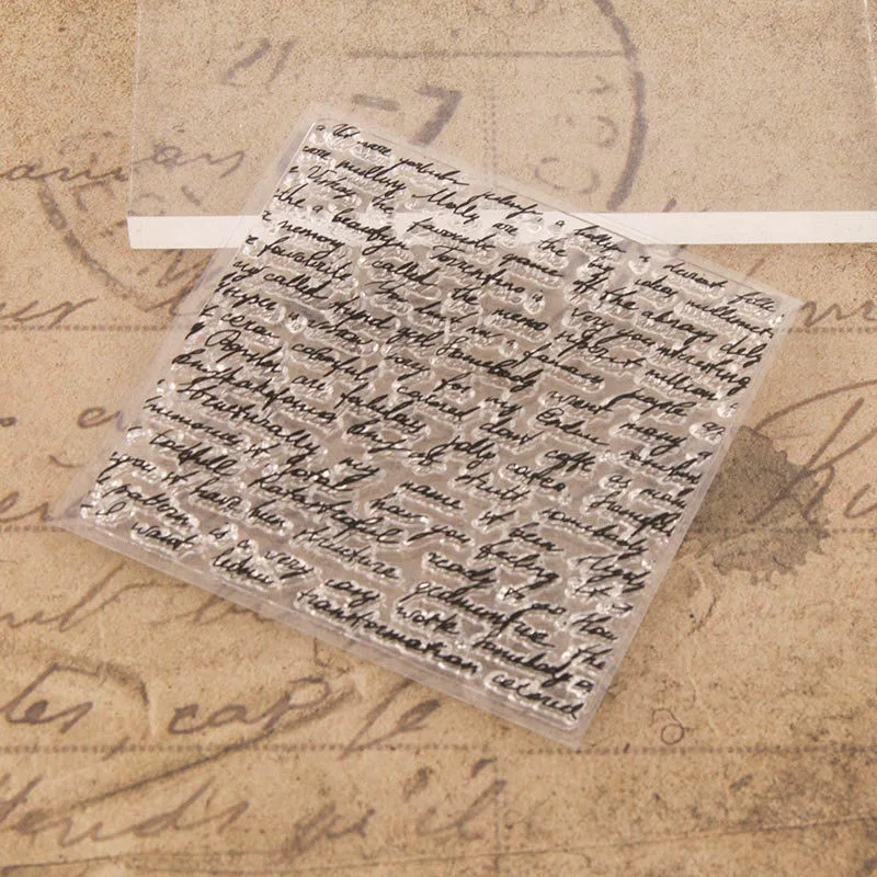 Скрапбукинг подарки ручной работы Прозрачный Очистить резиновый штамп