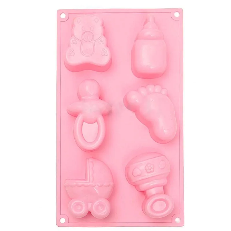 

1 Pc Silicone Baby Feet Cake Mould DIY Chocolate Soap Fondant Cake Mold Safety Reusable Kitchen Baking Mould Tool