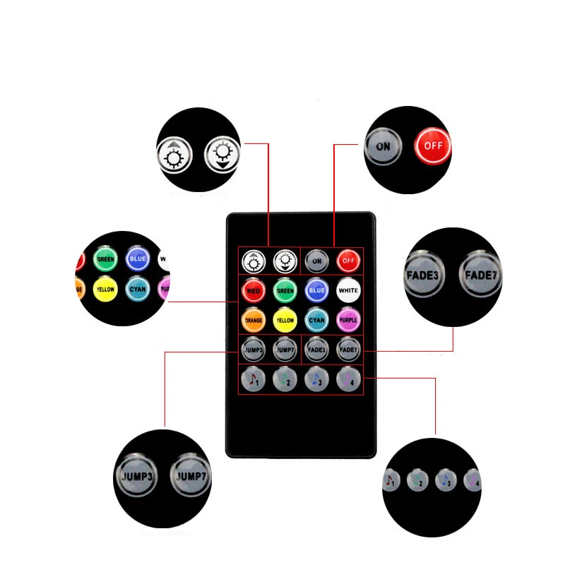 Универсальная декоративная лента для салона автомобиля светодиодная RGB создания