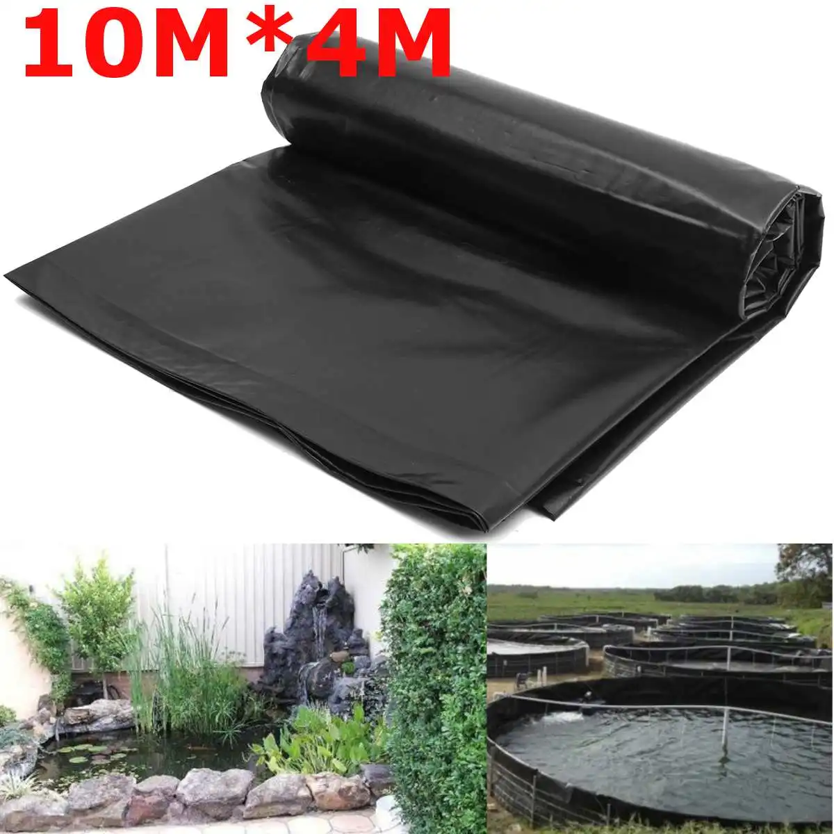 10x4 м рыбий пруд материал для подкладки домашний сад бассейн усиленный HDPE тяжелый Ландшафтный бассейн пруд водонепроницаемый материал для подкладки черный