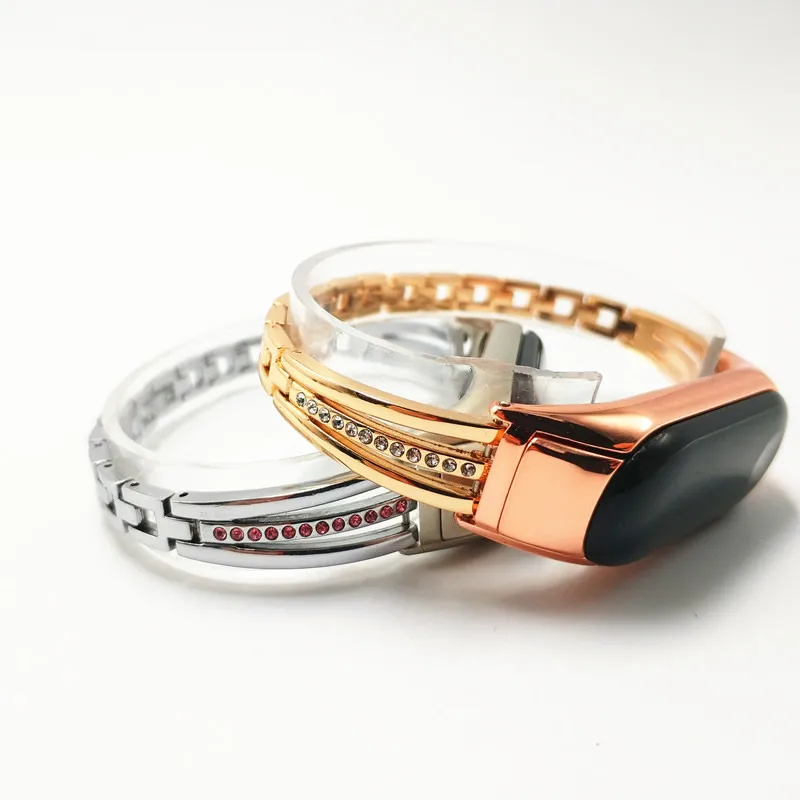 Ремешок для часов Miband 3 из нержавеющей стали браслет Xiaomi Band с