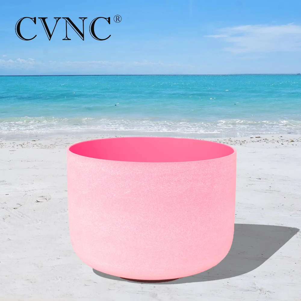 CVNC Новый 8 &quotNote F сердце чакра матовый кварцевый кристалл поющая чаша бесплатная