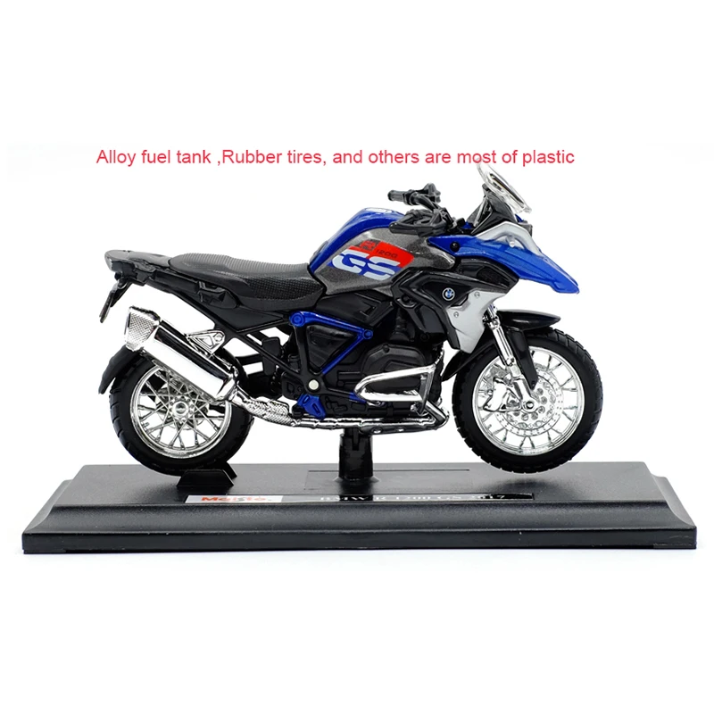MAISTO 1:18 R1200GS 2017 сплав литья под давлением модель мотоцикла работоспособная