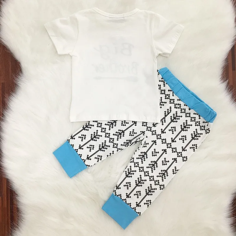 2PCS Baby Infants Printed Arrow Letters Clothes Set Toddler Kids Cotton Summer T-shirts Troursers Outwear | Детская одежда и обувь