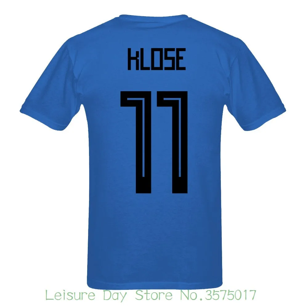 2018 новейшая Германия Klose Number 11 Россия чемпионат мира по футболу 10 цветов футболка