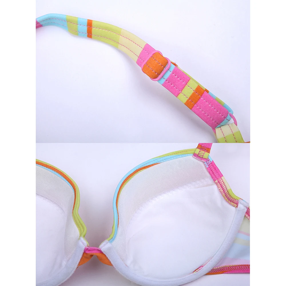 Полосатый бикини Топ пуш ап с подкладкой Бикини женский купальник Топы 2019 летний