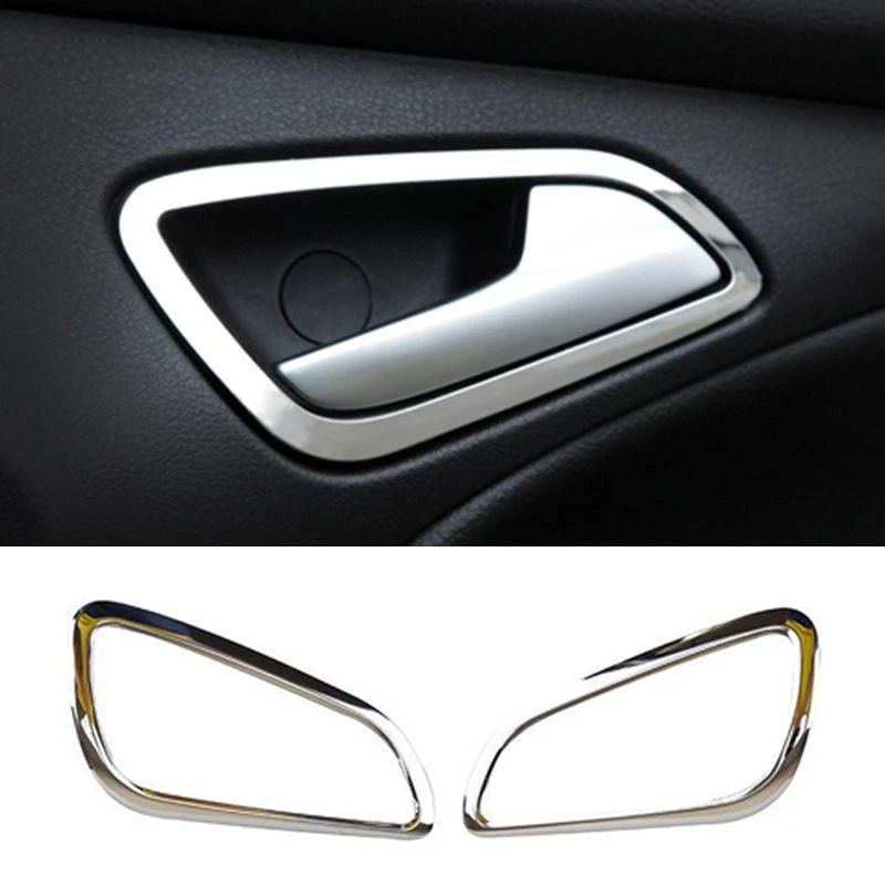 4 шт. Хромированная ручка для межкомнатных дверей Ручка с покрытием Ford Focus 2012 2014