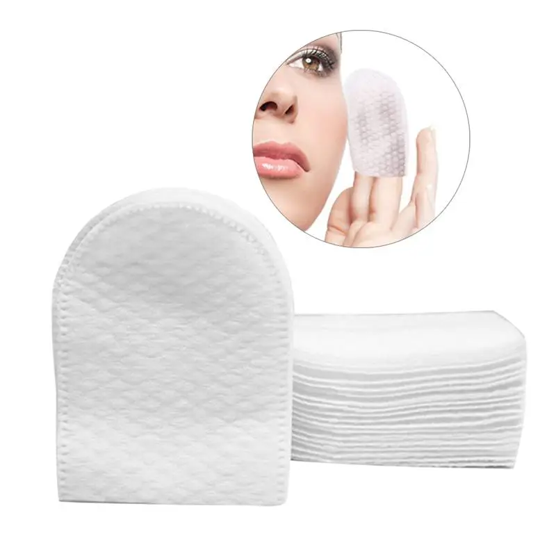 

240pcs U-shaped Pocket Cotton Pad Makeup Facial Cotton Pads Soft Cosmetic Pad with Storage Box for Face Make Up Removing