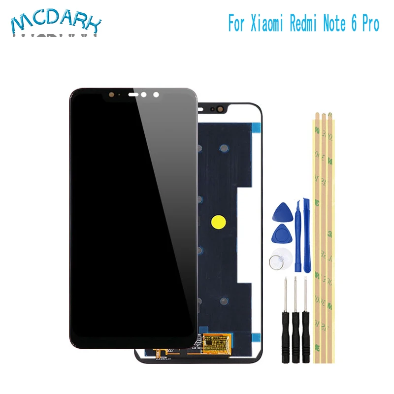 ЖК-дисплей для Xiaomi Redmi Note 6 Pro сенсорный экран с дигитайзером в сборе замена