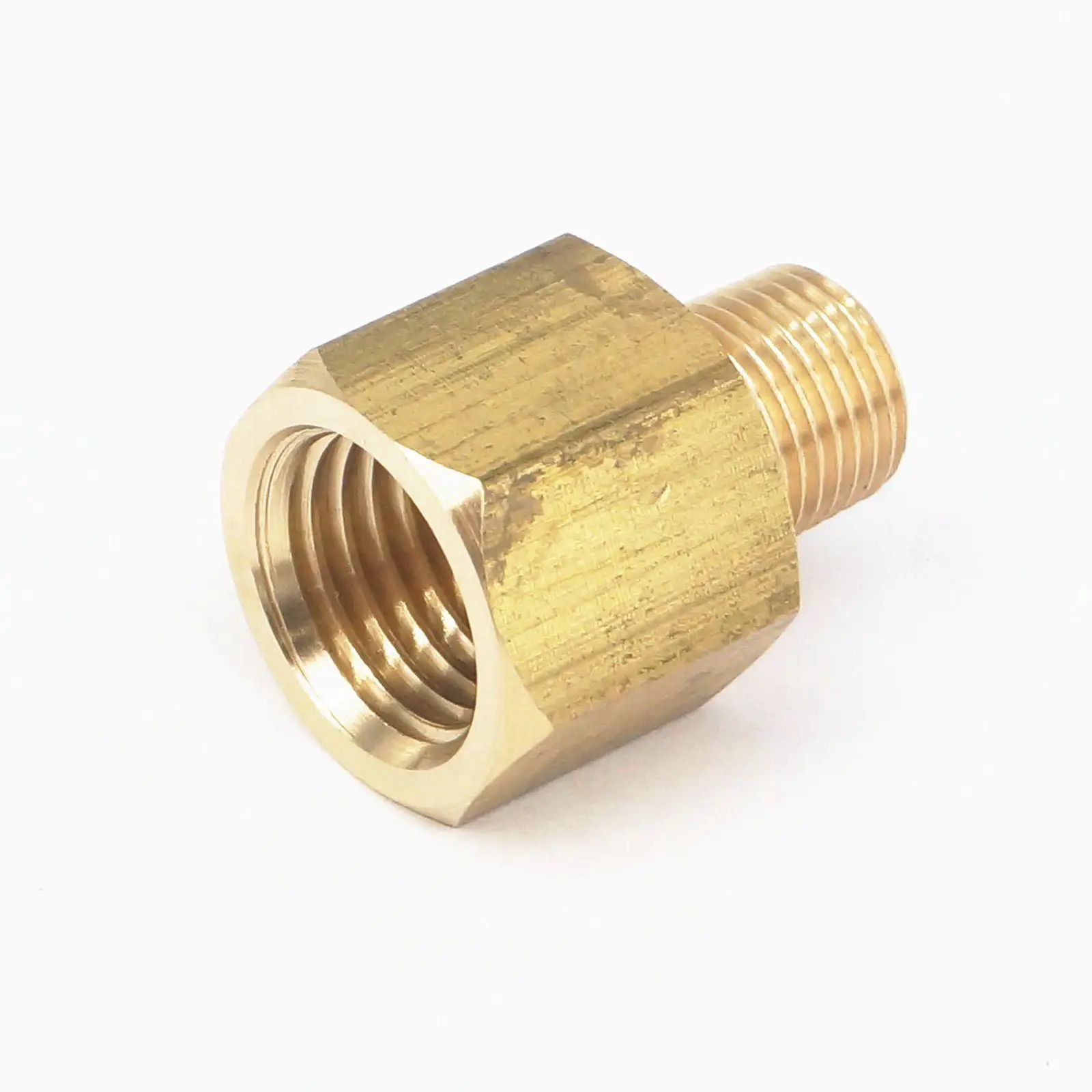 1/8 &quotNPT Male x 1/4&quot NPT Female латунный Соединительный соединитель для манометра воздуха
