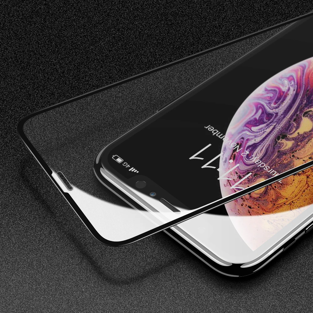 KISSCASE 9D полное покрытие из закаленного стекла протектор экрана стекло на для huawei