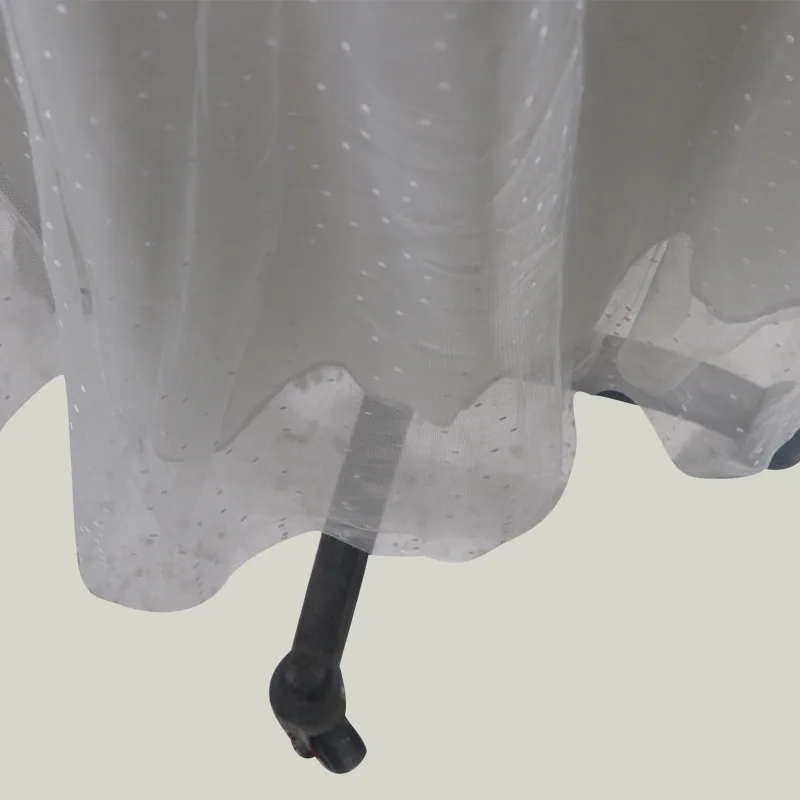 Женское Прозрачное платье в горошек длинное Сетчатое богемном стиле с блестками