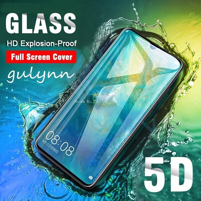 Закаленное стекло 5D с полным покрытием для Huawei P40 30 Pro P Smart Plus защитная пленка