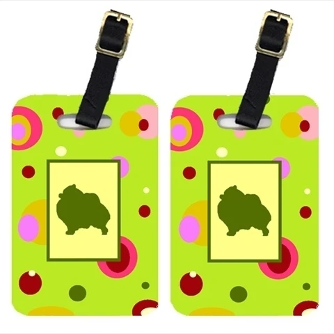 Carolines Treasures CK1145BT Pair Of 2 Pomeranian Luggage Tags | Багаж и сумки