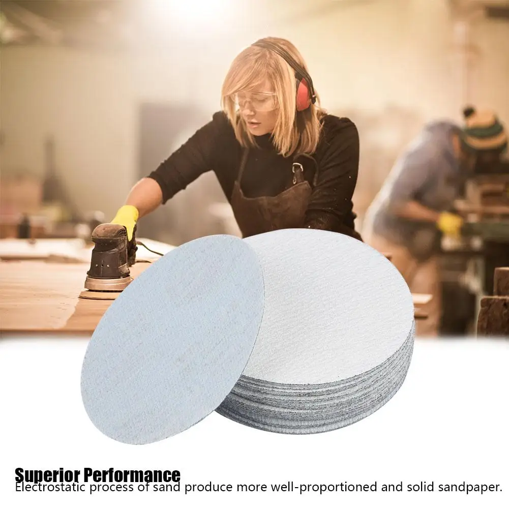 30PCS 5in Round Sandpaper 80 120 150 180 240# Grit Sand Polishing Paper Sandpapers High Quality | Инструменты