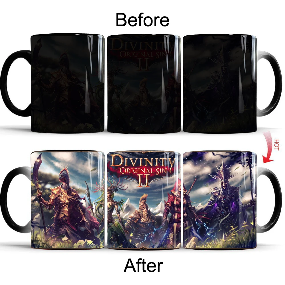 Divinity: оригинальная кружка меняющая цвет кофейные кружки чашка для молока