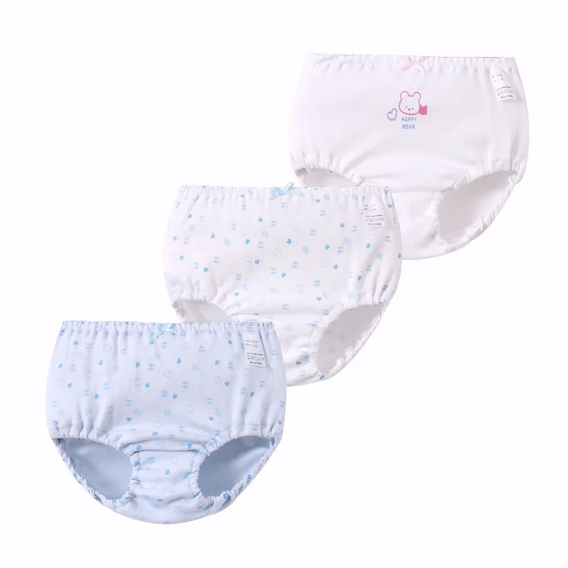Children girls underwear Underpants Three Bar Boxed My Parents Dear Woman Baby Bread Pants Cartoon 3Pcs/lot |