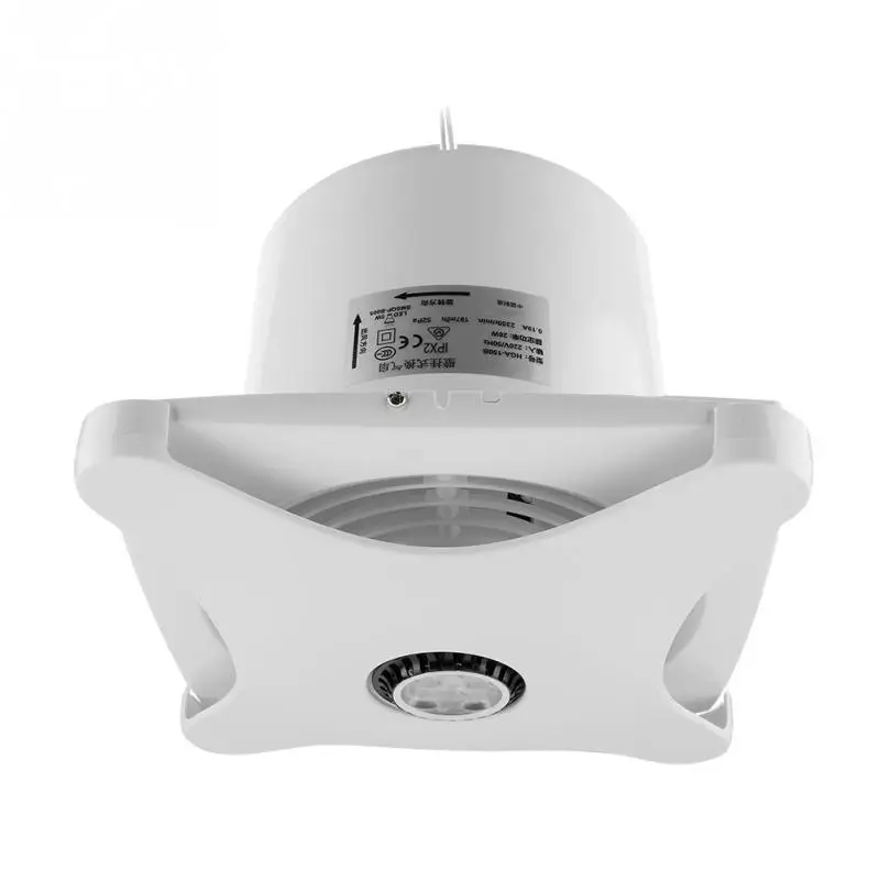 

220V 28W Exhaust Fan Kitchen Bathroom Toilet Window Wall Ventilation Exhaust Blower Air Cleaning Vent Fan with LED Light