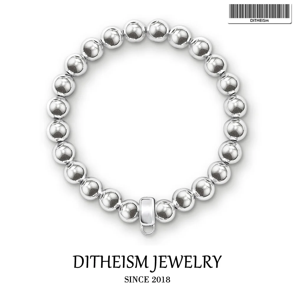 

Charms Bracelets with Silver Beads, 2018 New Silver Fashion Jewelry Carrier Trendy Gift for Women Girls