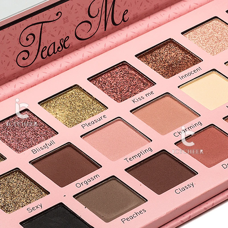 

Febble 21 Color Eyeshadow PressedGlitter Shimmer Matte Red Eye Shadow Palette Smoky Makeup Eye shadow Palette hua for beauty