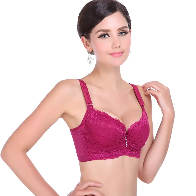 Кружево Bralette для женщин Racerback Push Up хлопковый бюстгальтер на косточках кружево